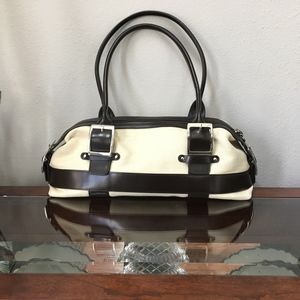 Wilson's Leather Canvas Handbag